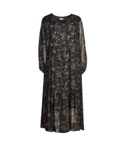 Double layer floral tiered dress