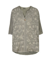 Embroidered tunic top