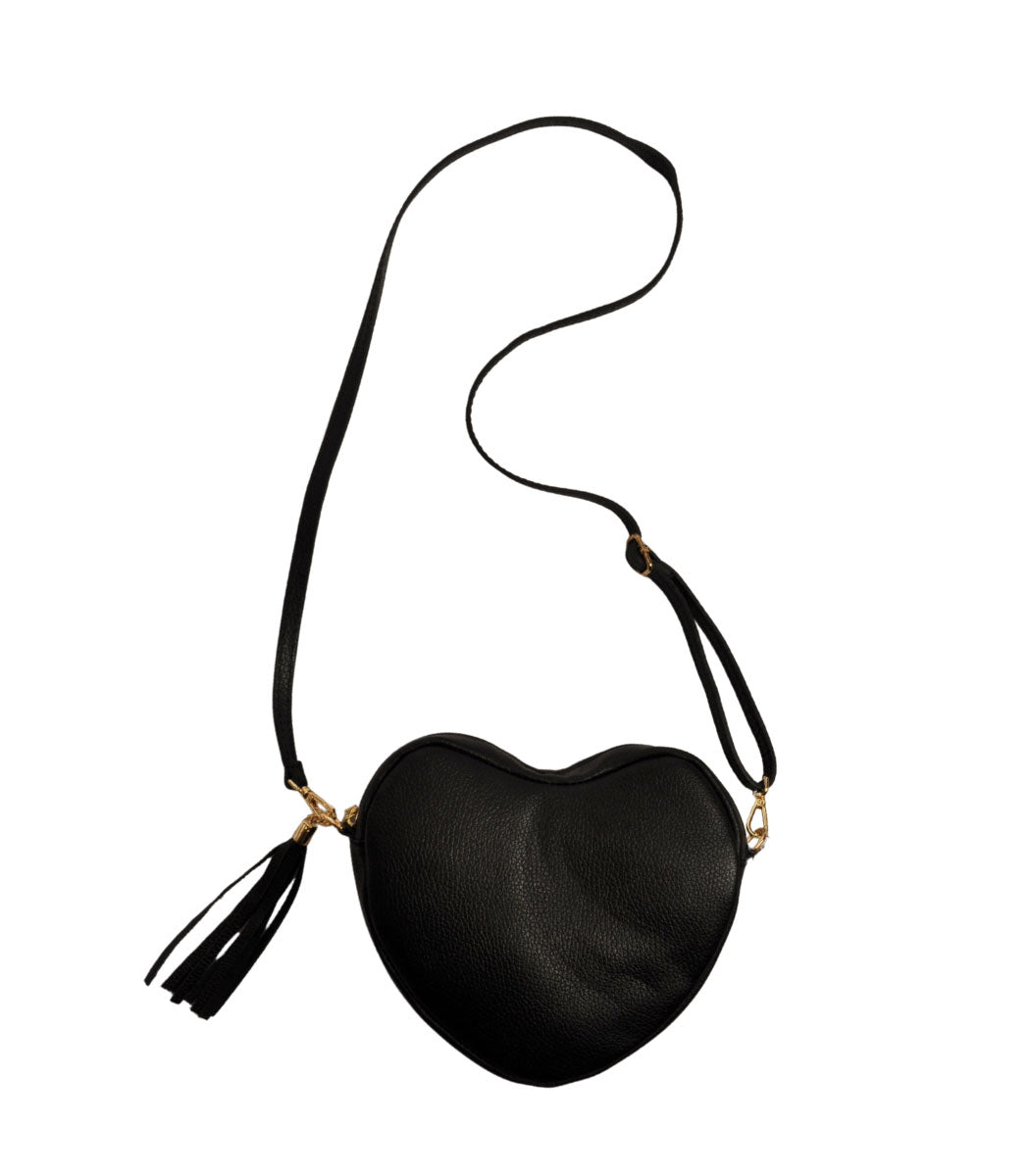 Genuine leather heart shaped bag