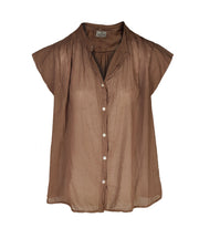 Cap sleeve sheer blouse