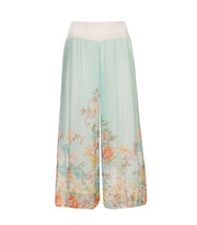 Wildflower print double layered silky pants