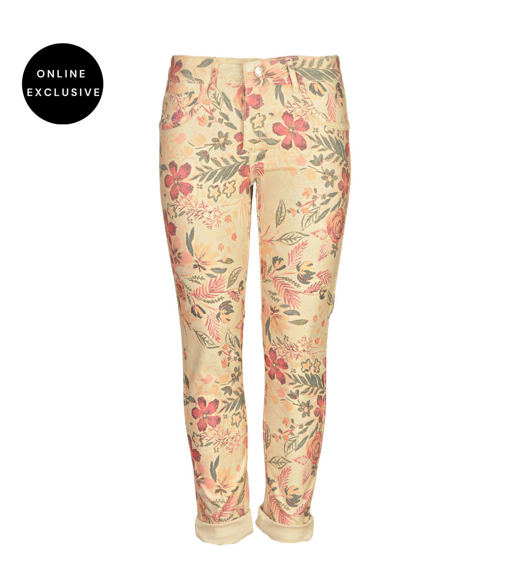 Tropical garden reversible pants