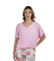 2-Textured double layer lurex trim top