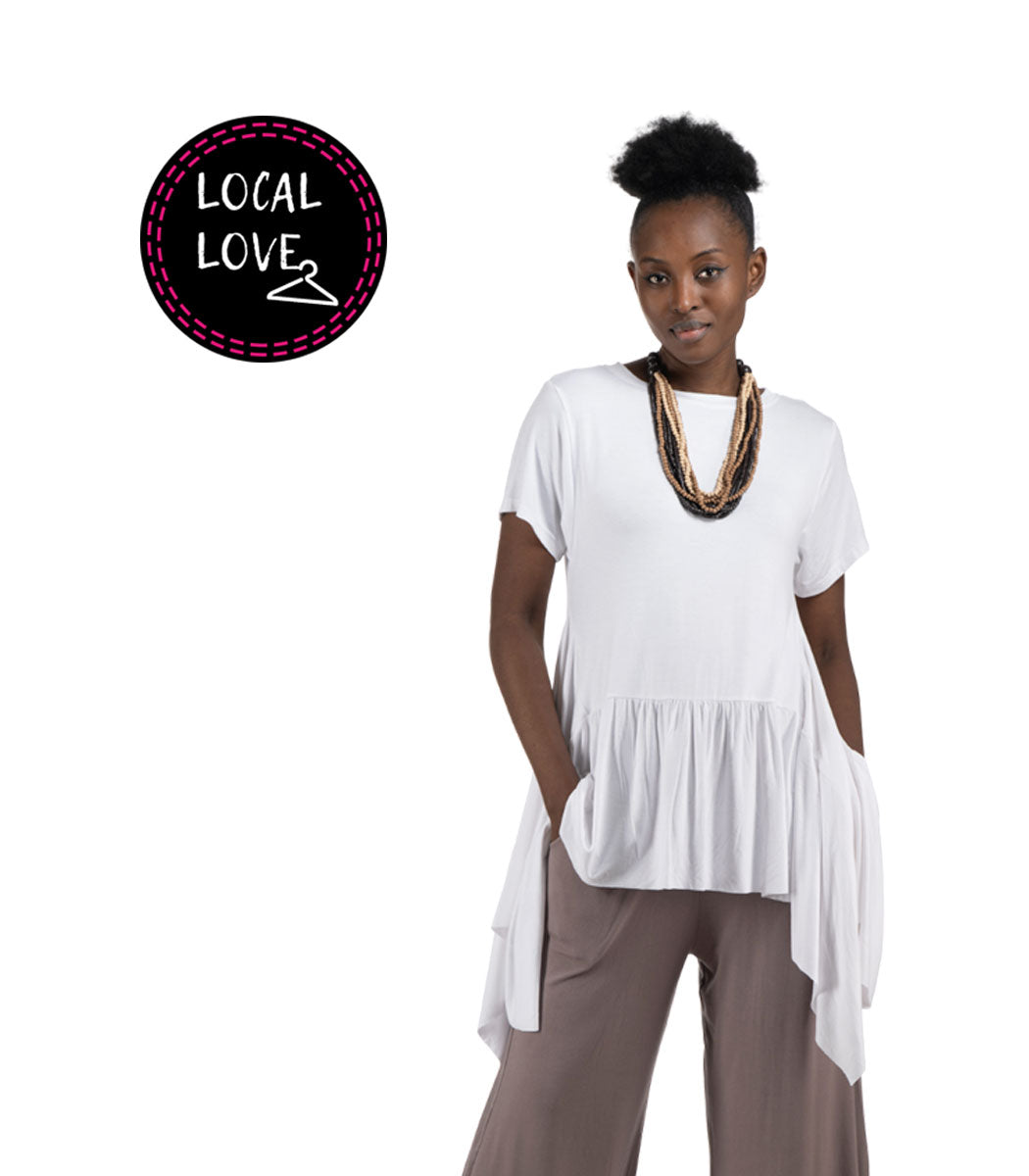 Cocoon Gelato Rimini frill tunic top