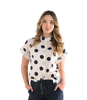 Polka dot print shirt