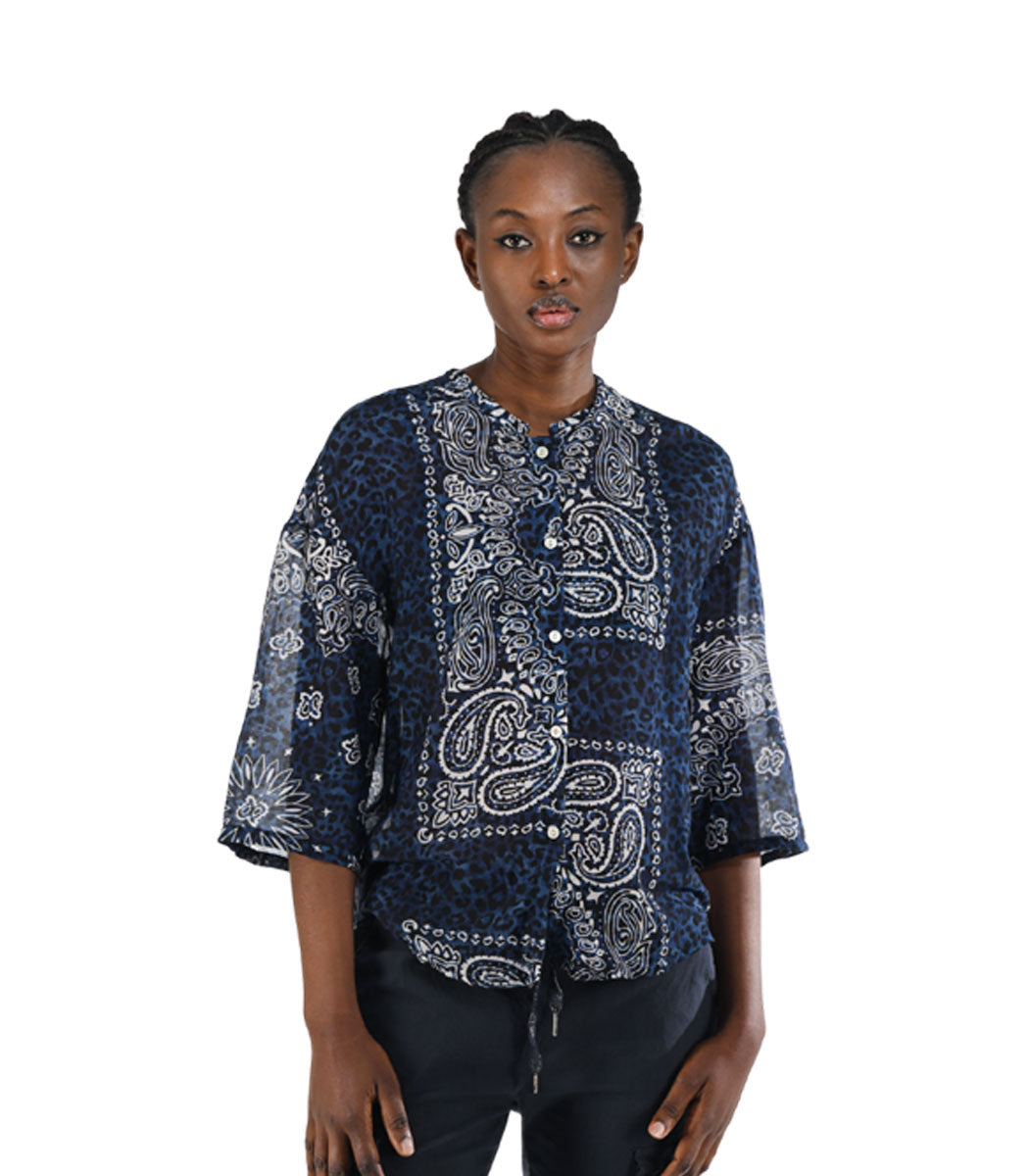 Animal bandana print shirt