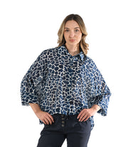 Giraffe print boxy top