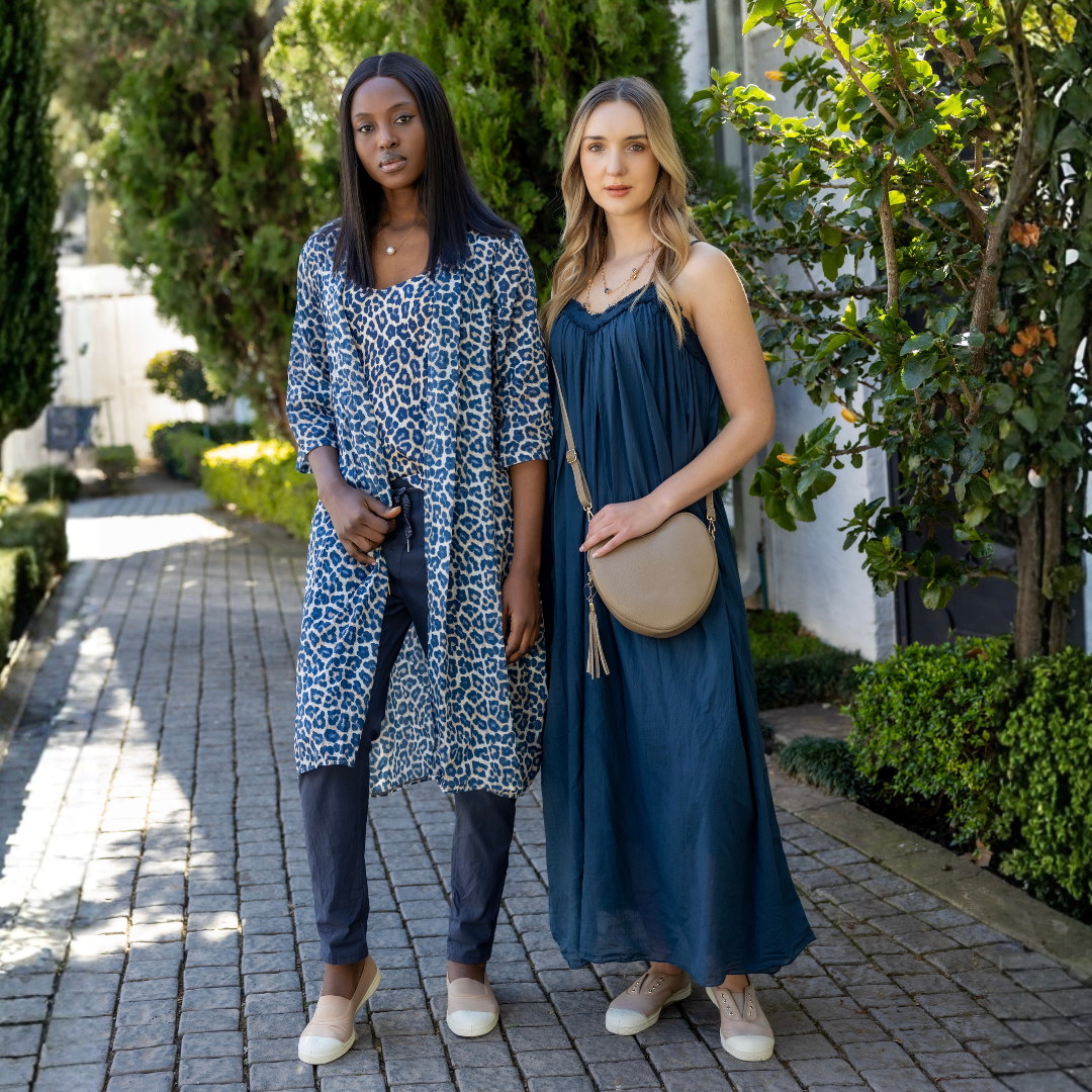 Frayed neckline maxi dress