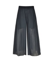 Elastic waist wide leg pants