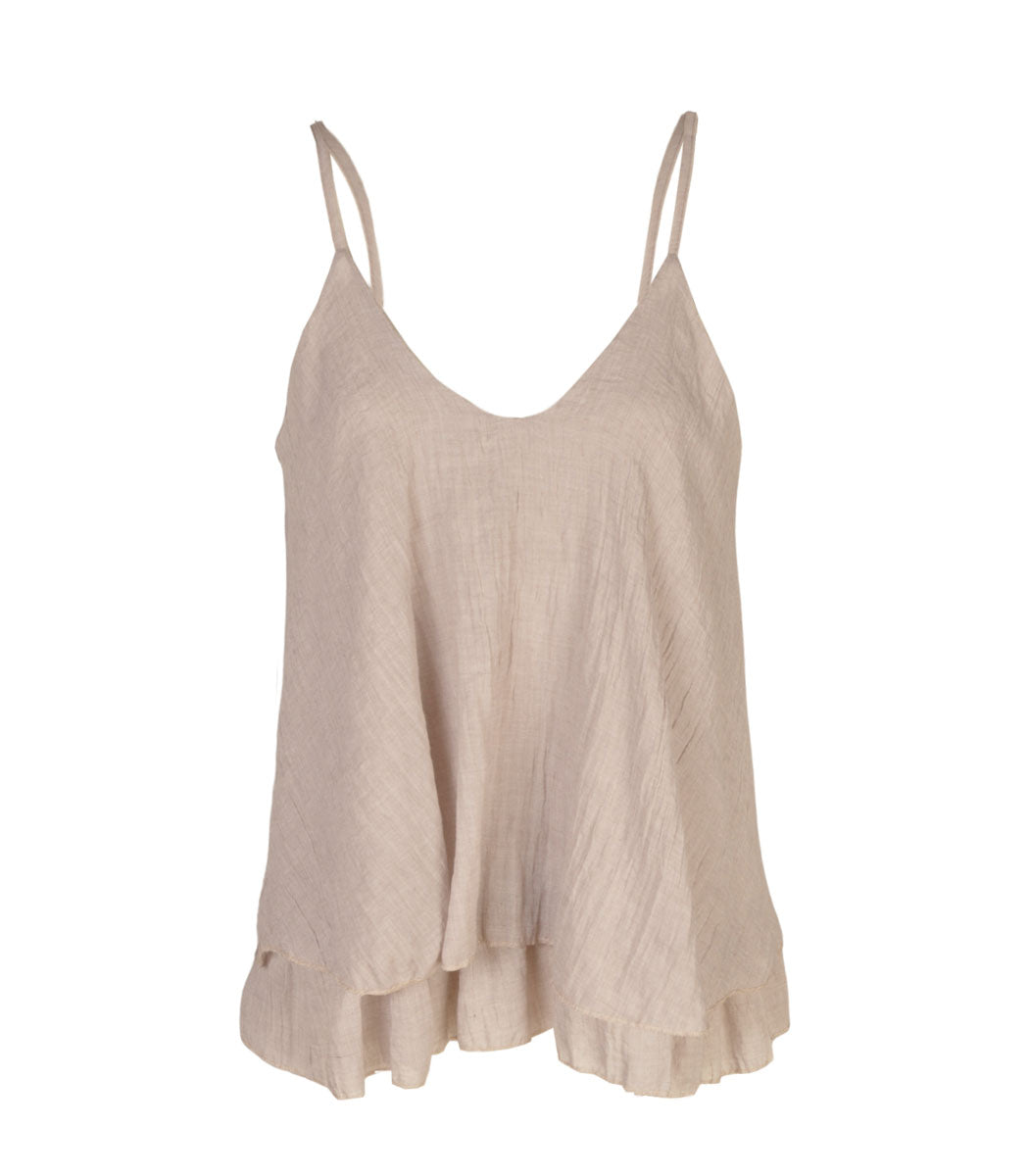 Double layer swing cami