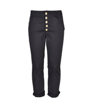 Star diamante button capri pants