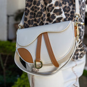 2-Tone saddle body bag