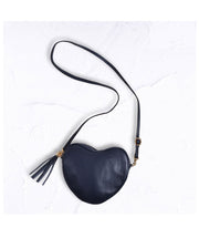 Genuine leather heart shaped bag