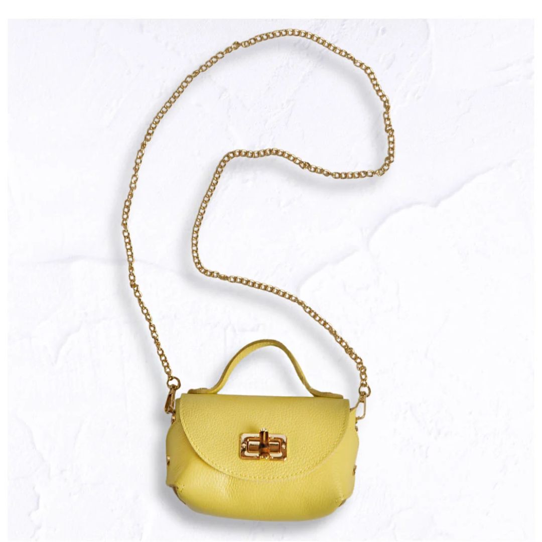 Genuine leather small clutch bag