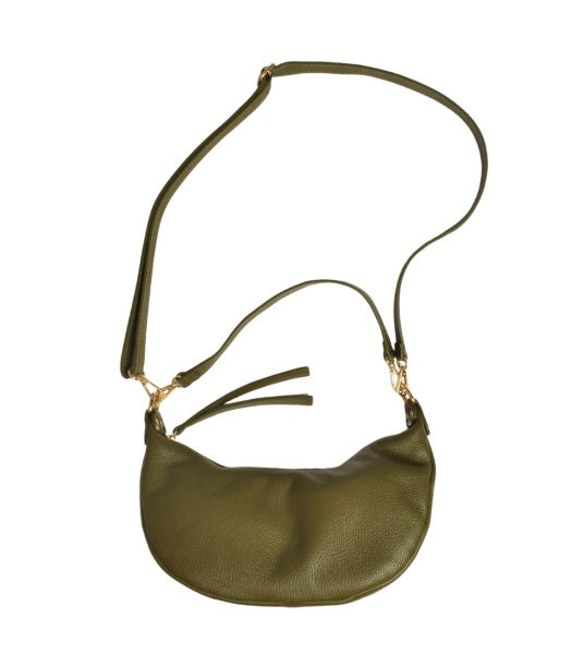 Genuine leather structured bag