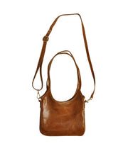 Genuine leather cross body bag