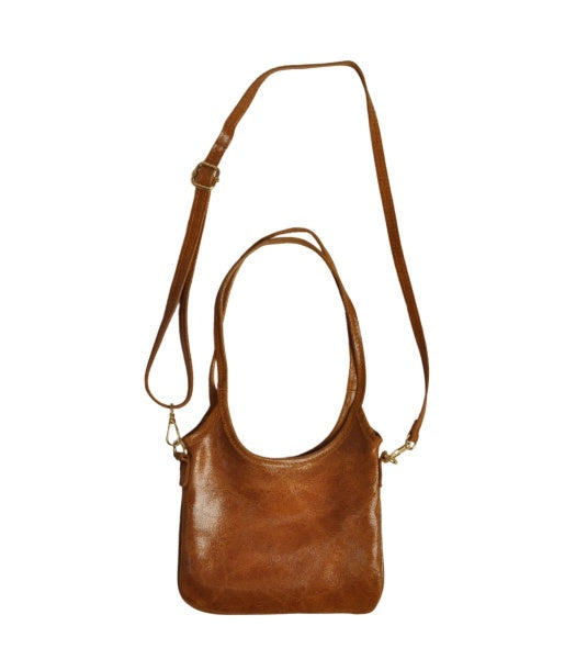 Genuine leather cross body bag