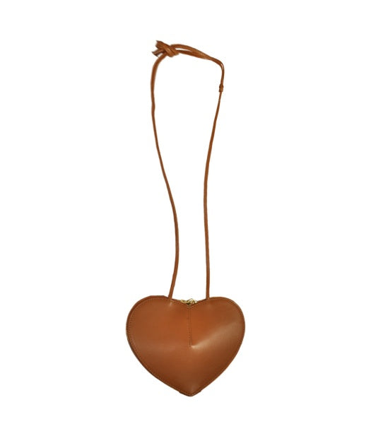 Genuine leather heart shaped bag