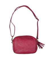 Genuine leather tassel bag 