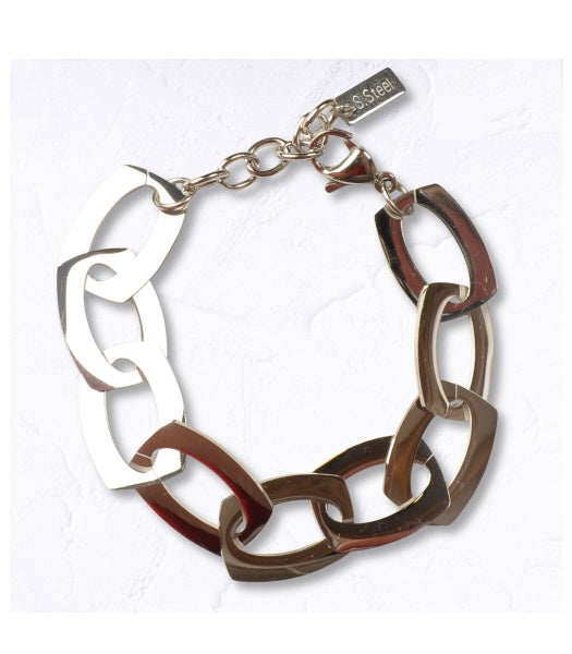 Multi link oblong bracelet