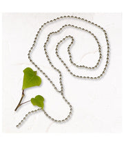 Silver ball adjustable necklace