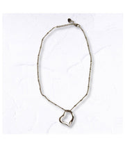 Ball chain floating heart necklace 