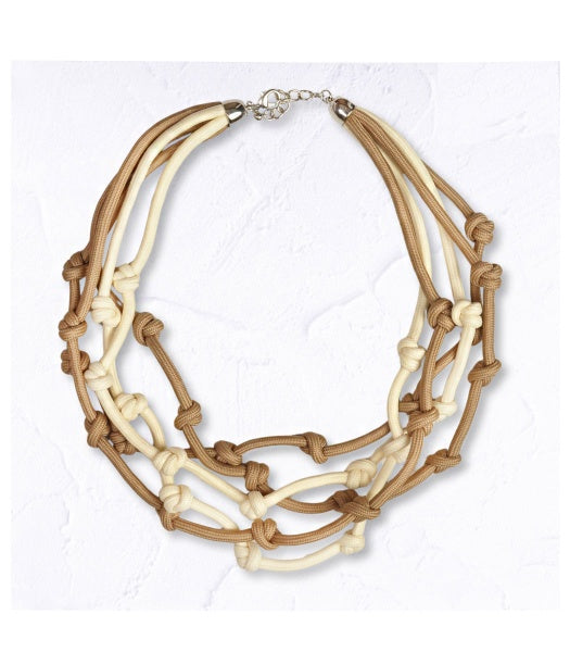 Multi rope knot necklace