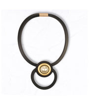 Double circle rubber necklace