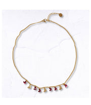 Gold chain heart necklace