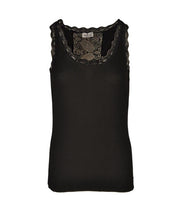 Lace back ribbed cami