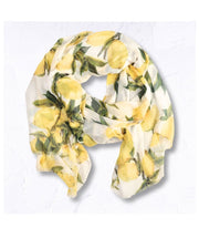 Lemon print scarf
