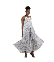 Face print strappy dress