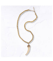 Horn pendant necklace