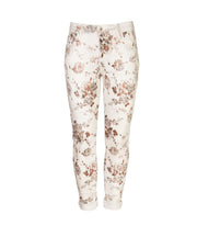 Foil rose print pants