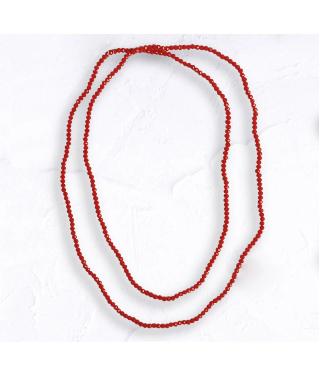 Crystal string necklace