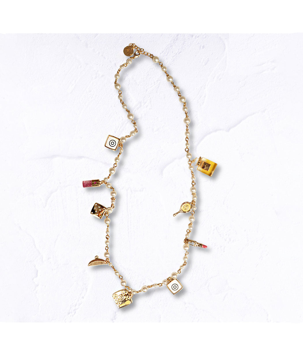 Designer inspired chunky pendant necklace