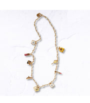 Designer inspired chunky pendant necklace