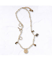 Designer inspired chunky pendant necklace