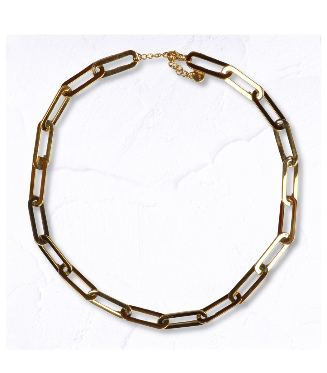 Oval links chain necklace