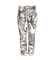 Leaf print pants