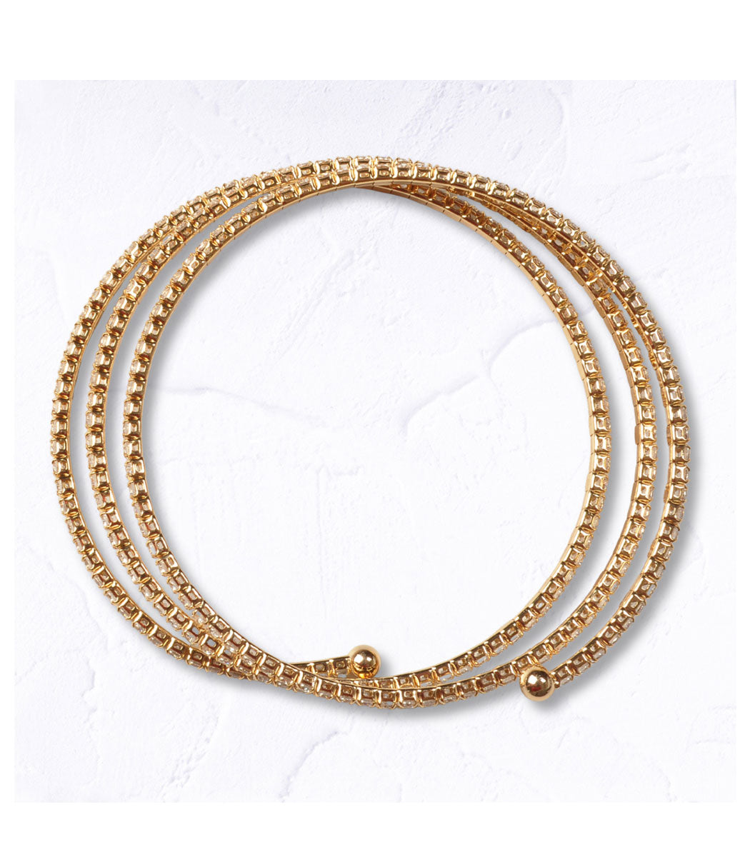 Spiral diamante bracelet