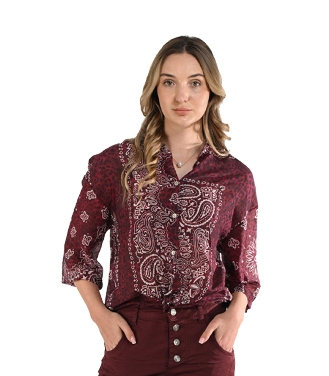 Bandana animal print shirt