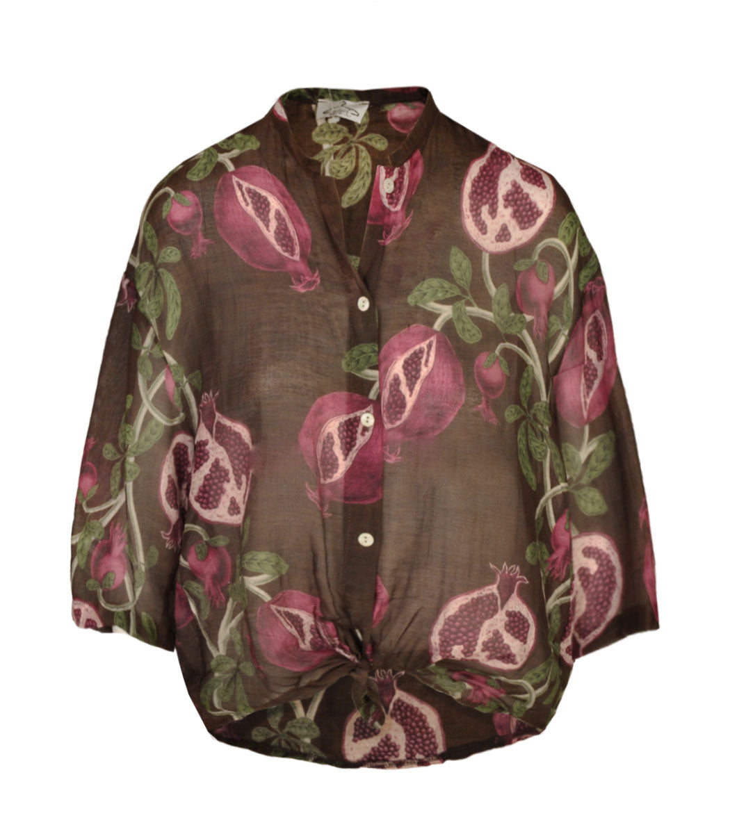 Pomegranate print shirt