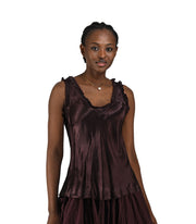 Frill trim silky cami