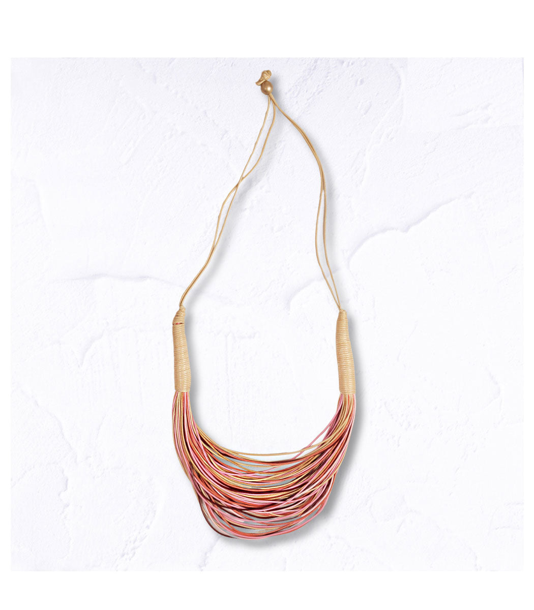 Multi string necklace