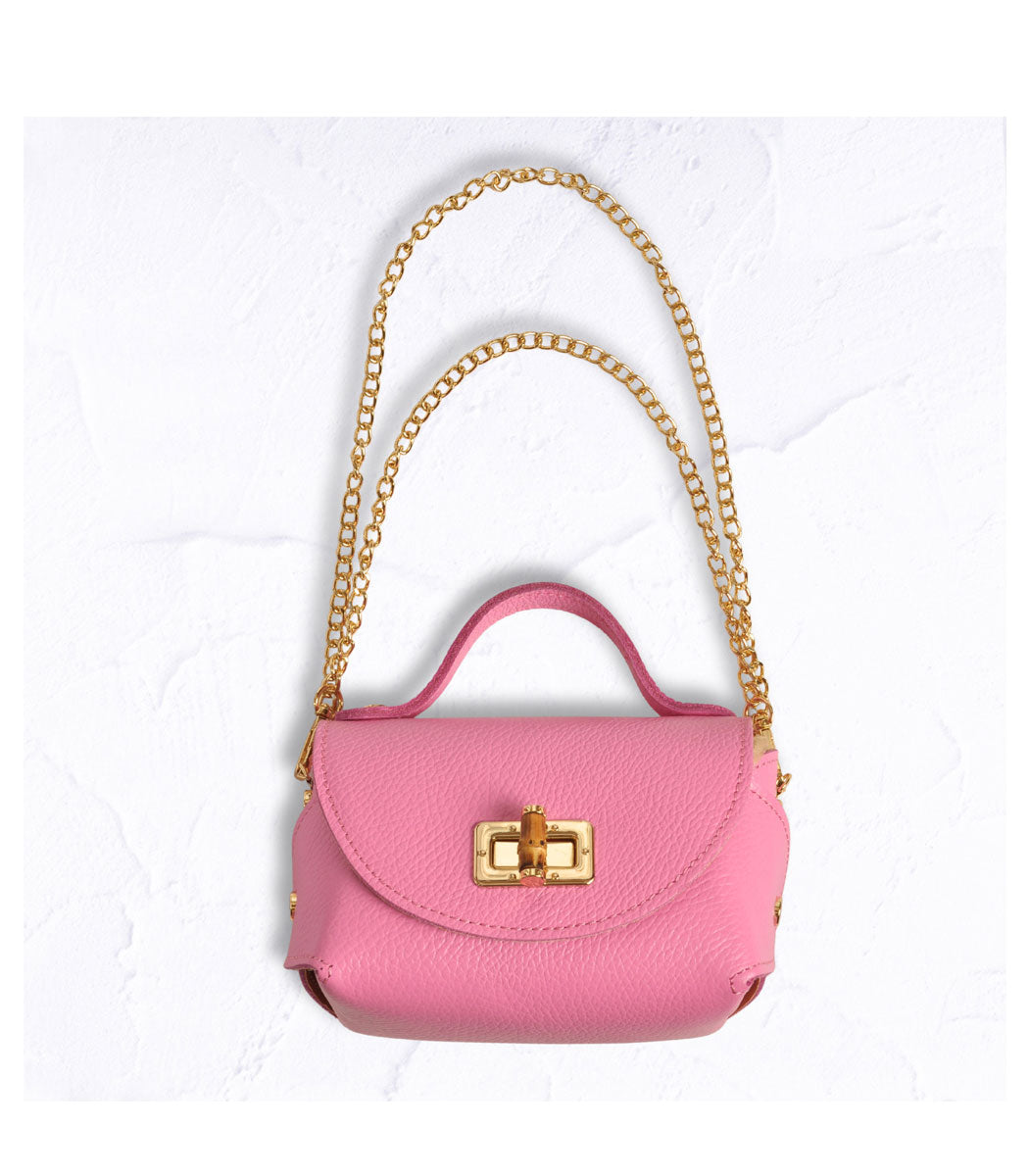 Genuine leather small clutch bag