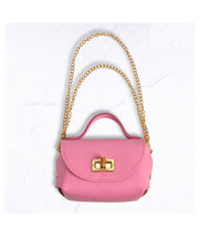 Genuine leather small clutch bag