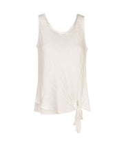 100% Linen bow detail top