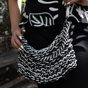 Knitted sling bag