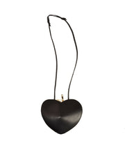 Genuine leather heart shaped bag